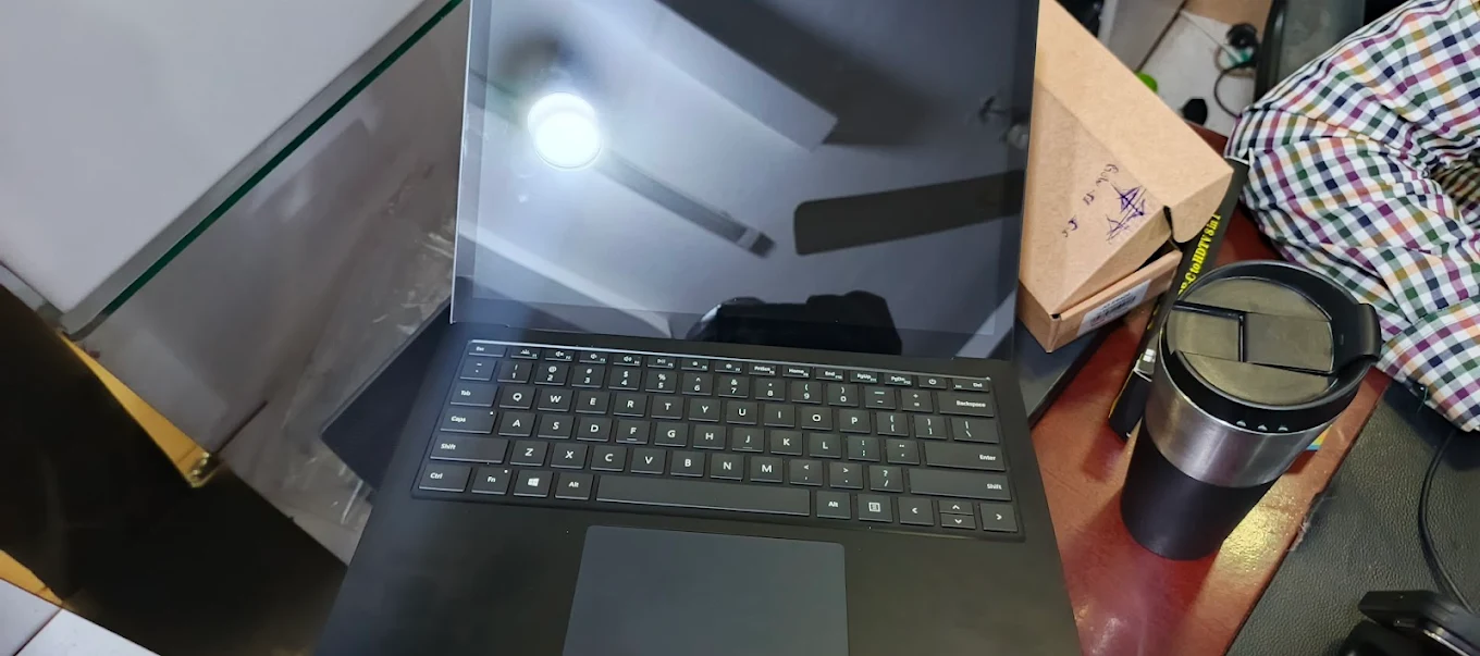 Laptop prepared for work